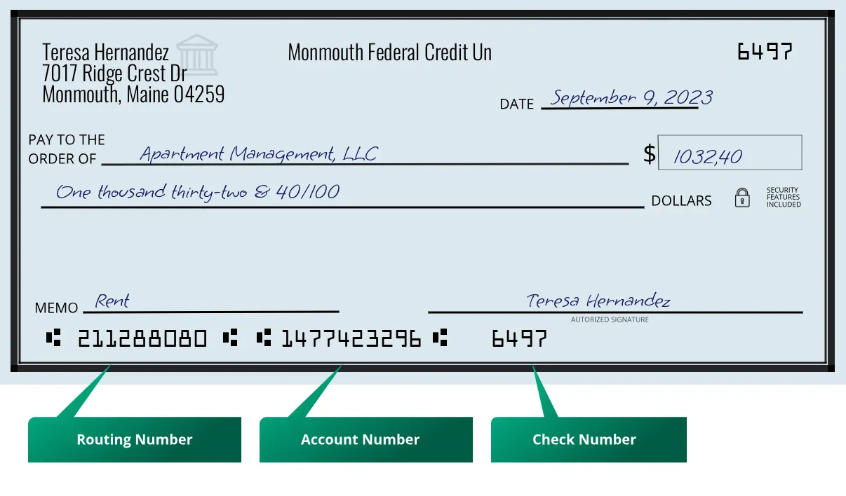 211288080 routing number Monmouth Federal Credit Un Monmouth