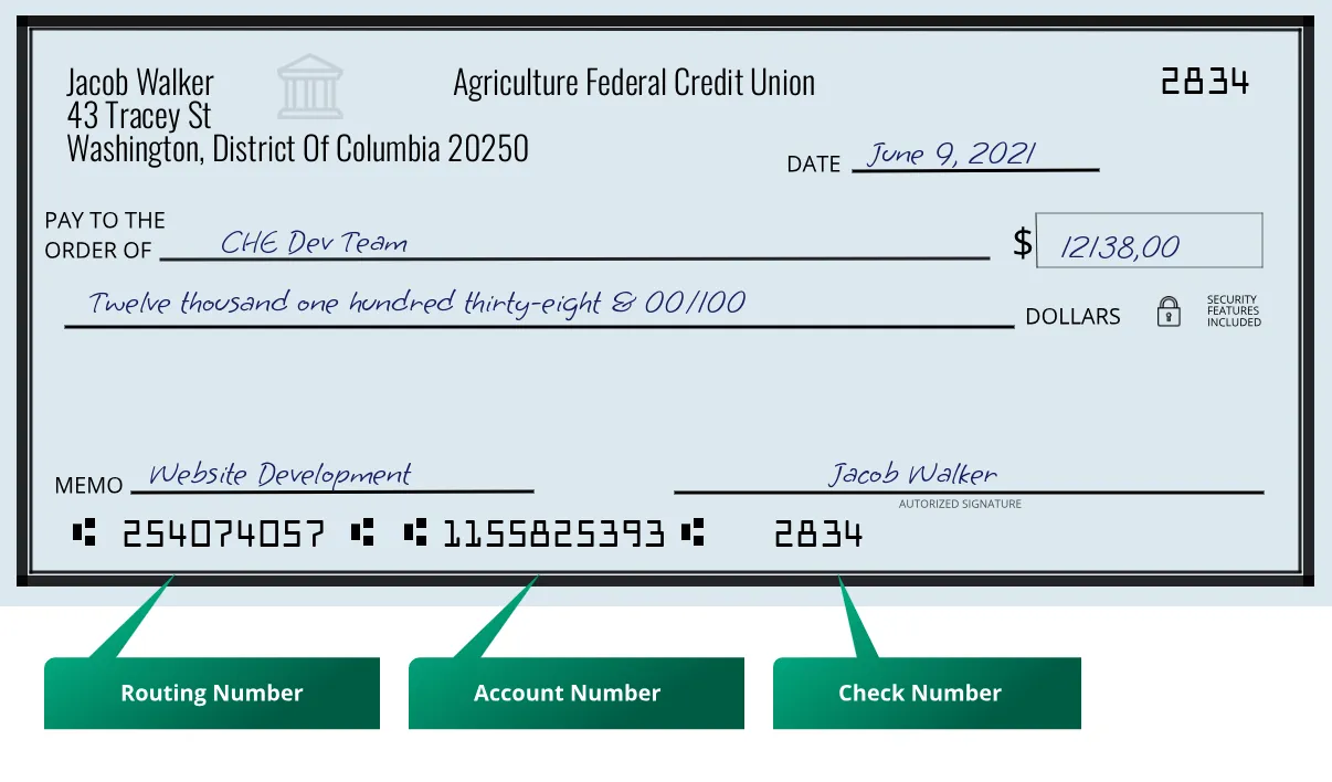 254074057 routing number on a paper check